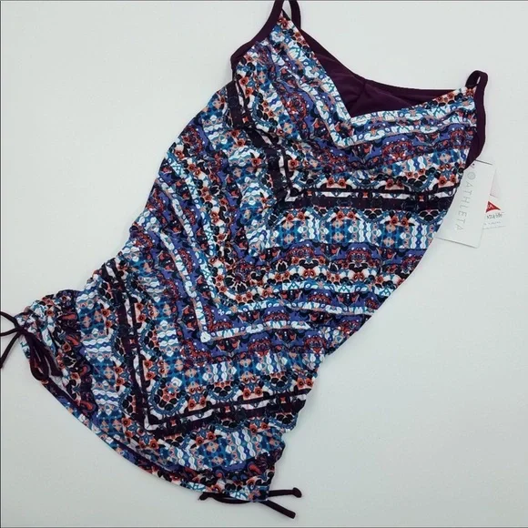 Athleta Side-Scrunch Tankini Swim Top - Picture 3 of 4